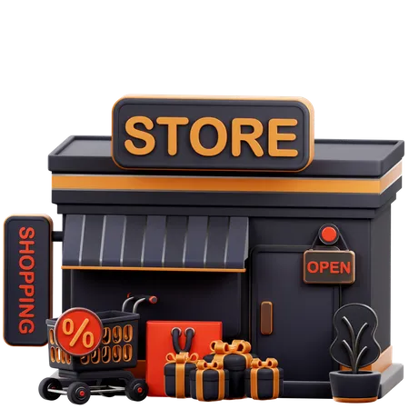 Tienda  3D Icon