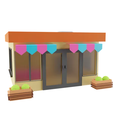 Tienda  3D Icon