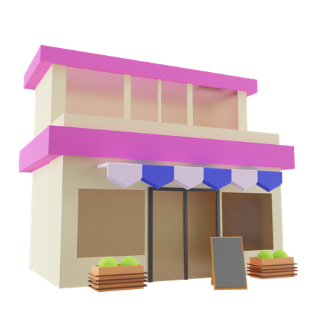 Tienda  3D Icon