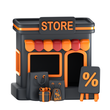 Tienda  3D Icon