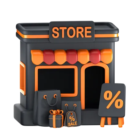 Tienda  3D Icon