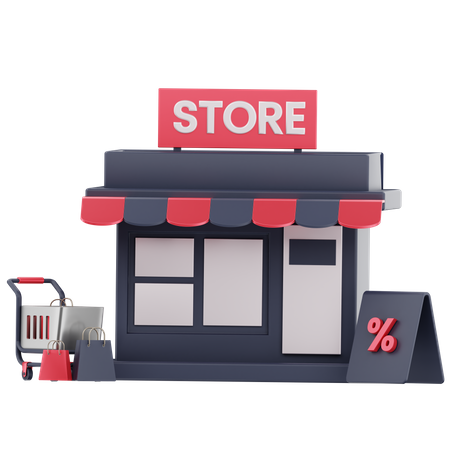 Tienda  3D Icon