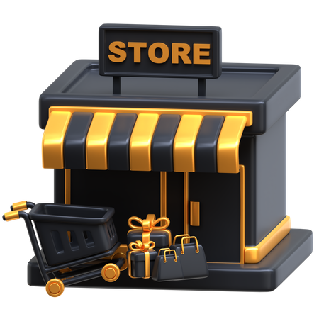 Tienda  3D Icon