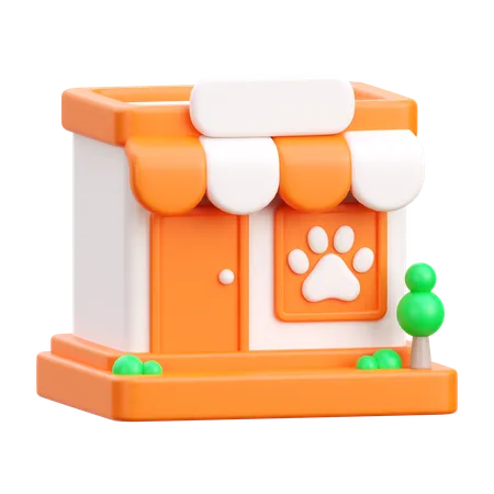 La tienda de animales  3D Icon