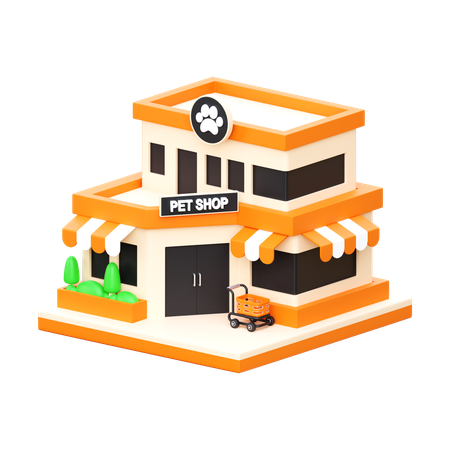 La tienda de animales  3D Icon