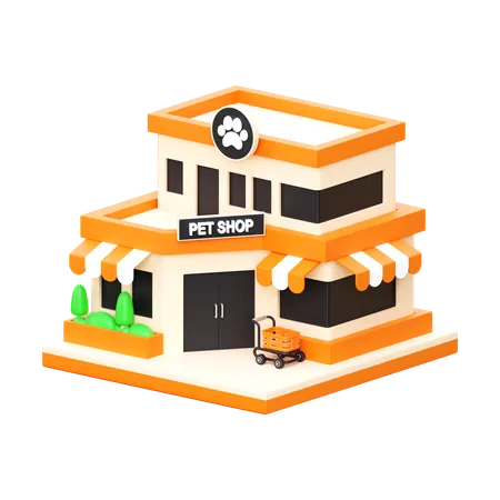 La tienda de animales  3D Icon