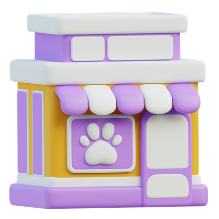 La tienda de animales  3D Icon