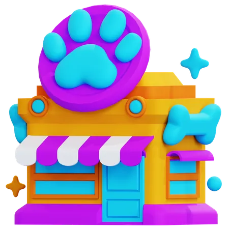 La tienda de animales  3D Icon