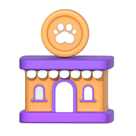 La tienda de animales  3D Icon