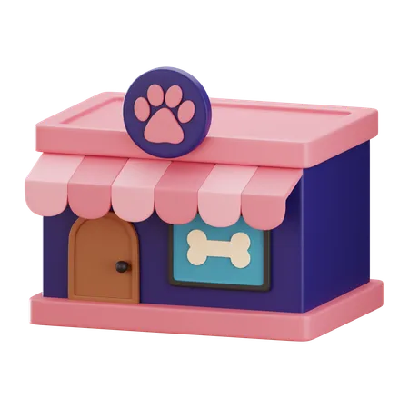 La tienda de animales  3D Icon