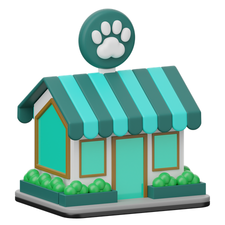 La tienda de animales  3D Icon