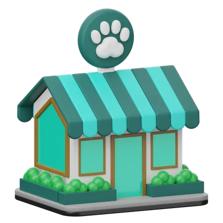 La tienda de animales  3D Icon