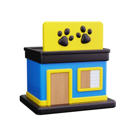 La tienda de animales  3D Icon