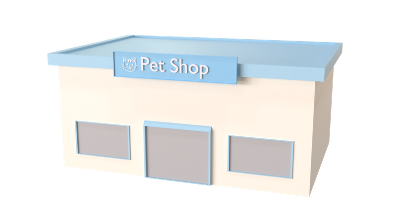 La tienda de animales  3D Icon