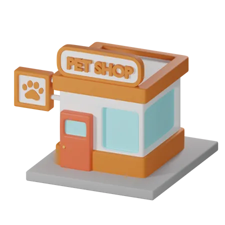 La tienda de animales  3D Icon