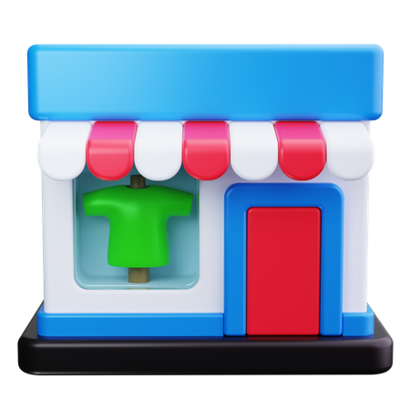 Tienda de ropa  3D Icon