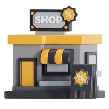 Descuento de tienda  3D Icon