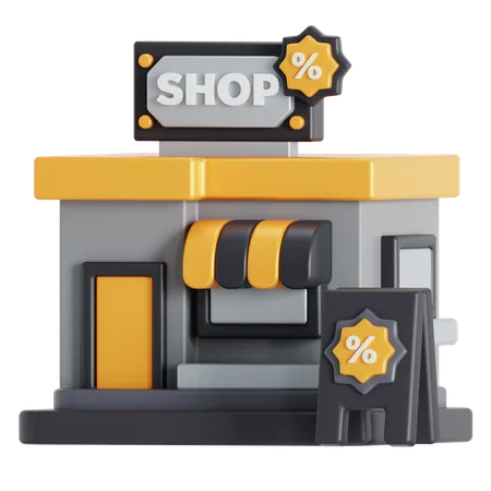 Descuento de tienda  3D Icon