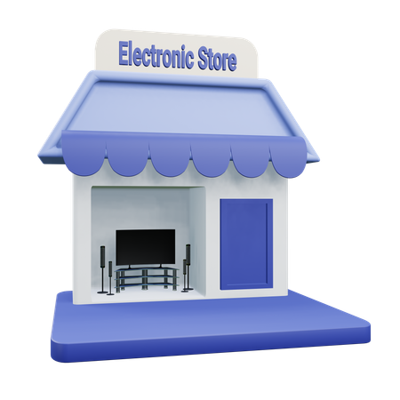 Tienda de electronicos  3D Icon