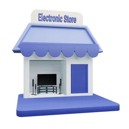 Tienda de electronicos  3D Icon