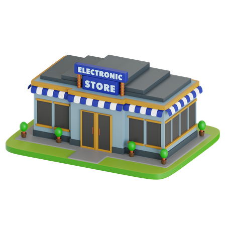 Tienda de electronicos  3D Icon