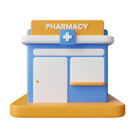 Tienda de farmacia  3D Icon