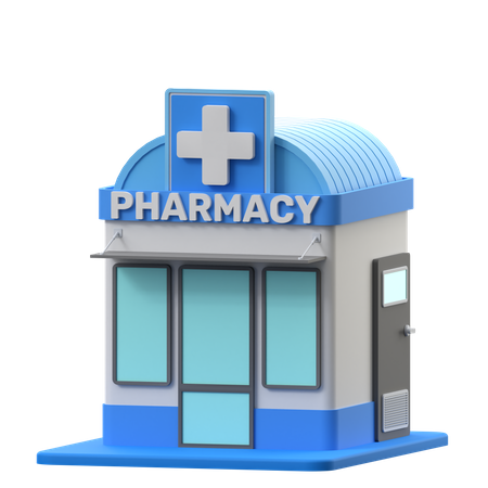 Tienda de farmacia  3D Icon