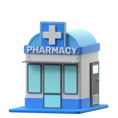 Tienda de farmacia  3D Icon