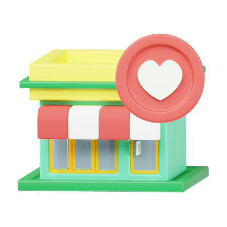 Tienda favorita  3D Icon