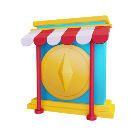 Tienda nft  3D Icon
