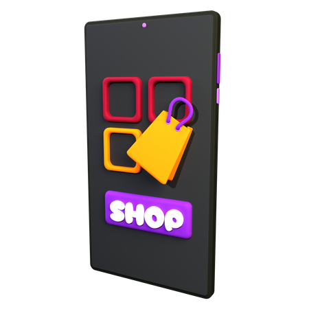 Tienda online  3D Icon