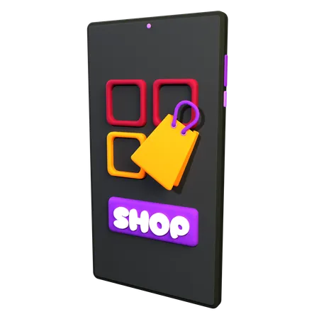 Tienda online  3D Icon