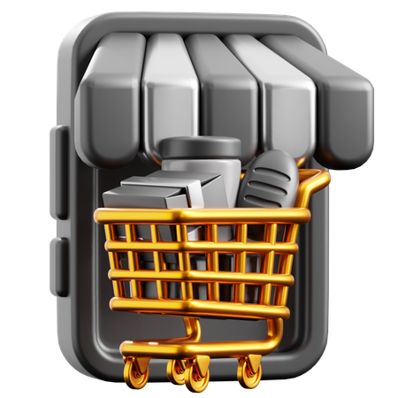 Tienda online  3D Icon