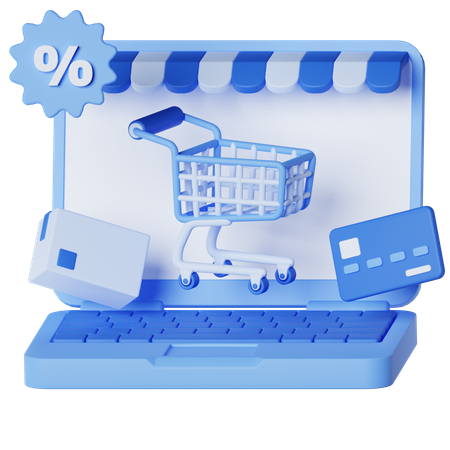 Tienda online  3D Icon