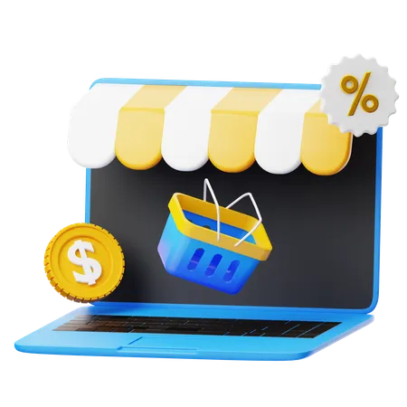 Tienda online  3D Icon