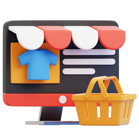 Tienda en línea  3D Icon