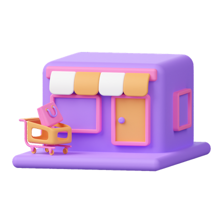 Tienda online  3D Icon
