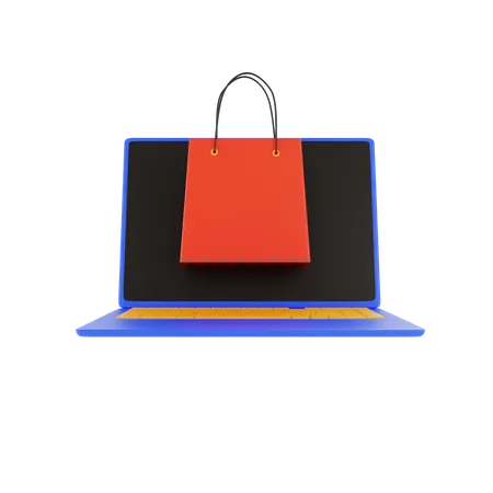 Tienda online  3D Illustration