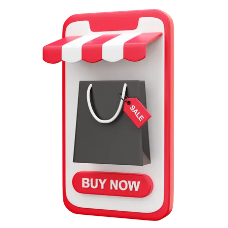 Tienda online  3D Icon