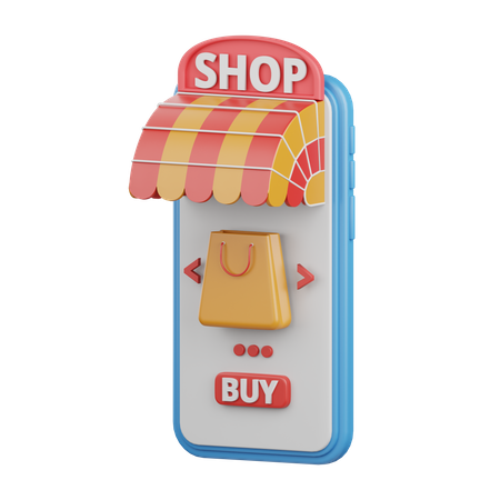 Tienda online  3D Icon
