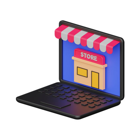 Tienda en línea  3D Icon