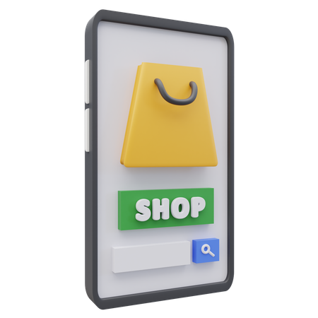 Tienda online  3D Icon