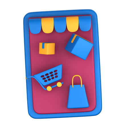 Tienda online  3D Icon