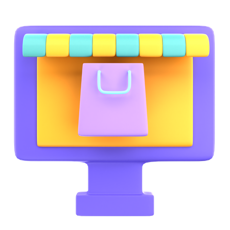 Tienda en línea  3D Icon