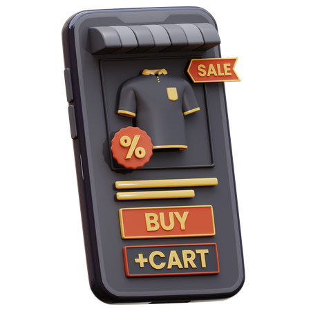 Tienda online de móviles  3D Icon