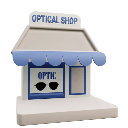 Tienda óptica  3D Icon