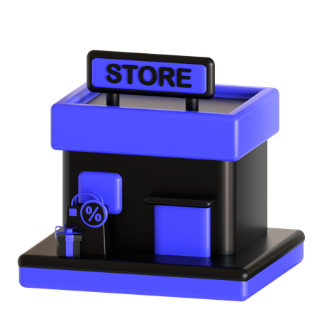 Tienda de viernes negro  3D Icon