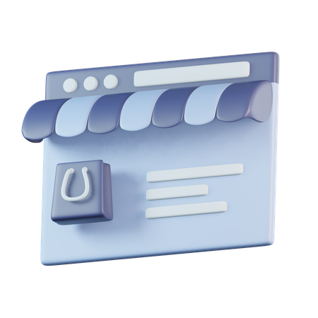 Tienda virtual  3D Icon