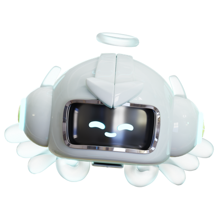 Tienes ángel robot  3D Icon