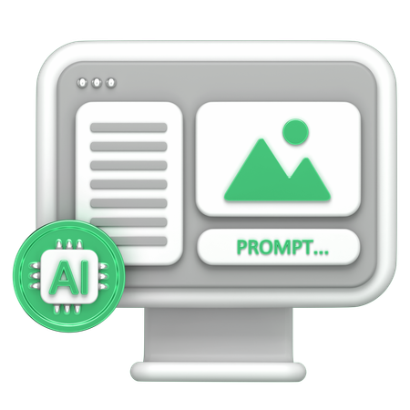 Tienes monitor  3D Icon